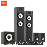 JBL STAGE A190 加强版5.1家庭影院音箱 电视音响 落地影院 组合音响 客厅影院 音响套装 HIFI