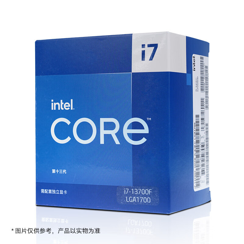特尔(Intel)13代 酷睿 i7-13700F 处理器 16核24线程 单核睿频至高可达5.4Ghz 30M三级缓存 台式机CPU