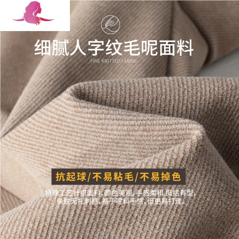 艳如飞逸阳加厚毛呢阔腿裤女秋冬2020新款高腰直筒宽松西装垂感休闲裤子