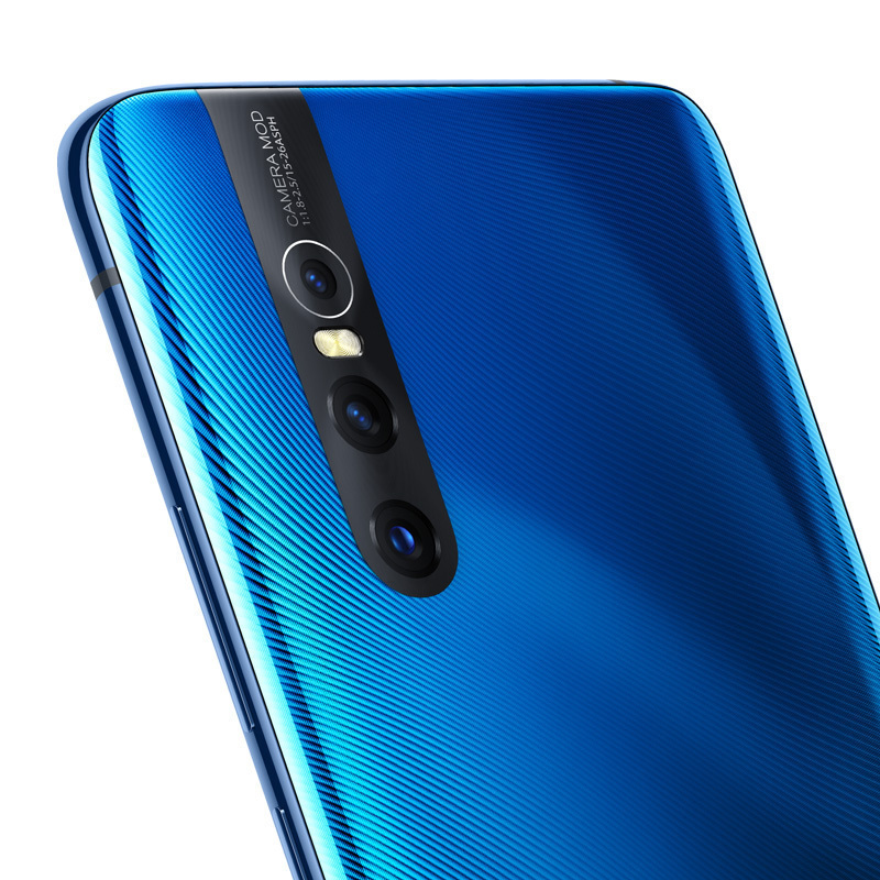vivo X27 8+128G 雀羽蓝 零界全面屏AI三摄 全网通4G手机