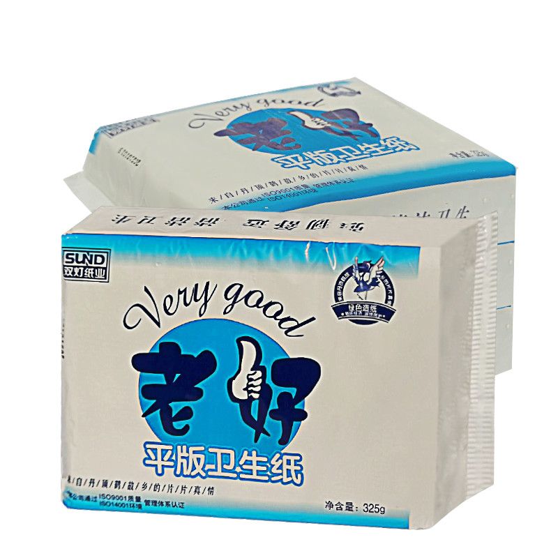 双灯老好325克5包平板卫生纸厕纸巾纸家用实惠装高清大图