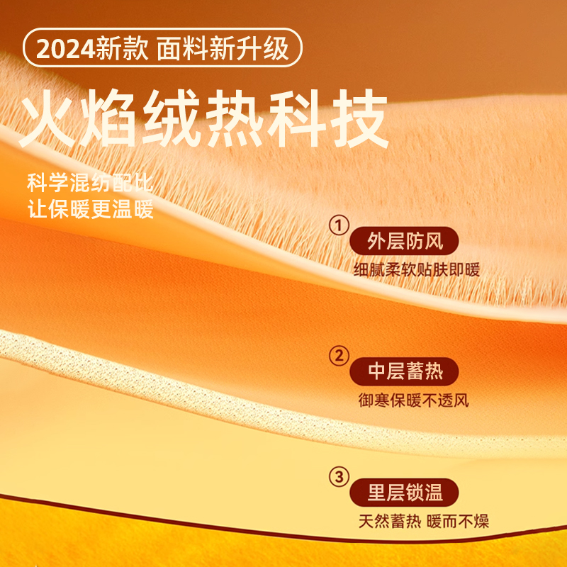 7A抗菌啄木鸟保暖内衣女士发热打底衫加绒加厚秋衣秋裤套装2024冬高清大图