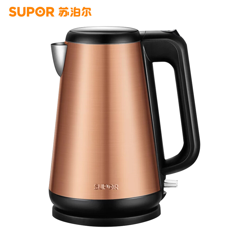 苏泊尔(SUPOR) SWF17S21A电水壶 1.7L电热水壶家用304不锈钢 烧水壶保温自动断电