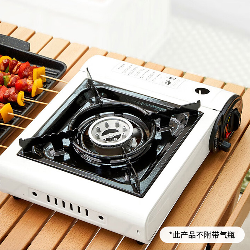 尚烤佳便携炉铝制炉头户外防风聚能省气雅白款SKJ-317高清大图