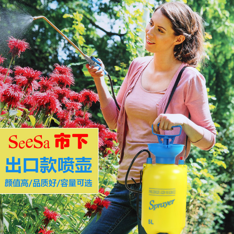 家柏饰(CORATED)3L5L8L手动气压式喷雾器农用打药机喷雾机洒水壶浇花园艺喷壶高清大图
