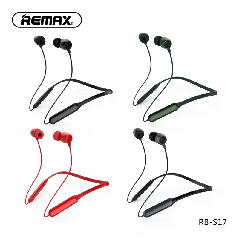 REMAX 蓝牙颈戴运动休闲耳机 RB-S17 锖黑色