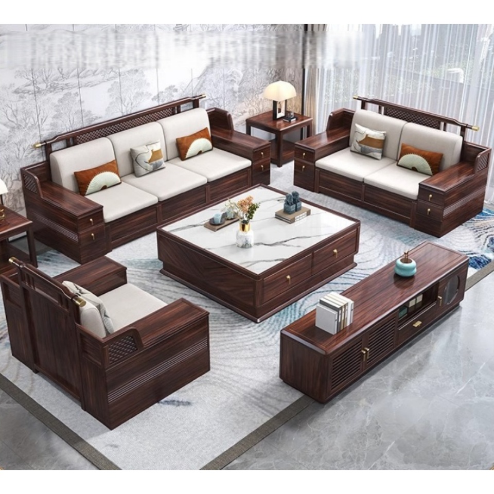 烁恒岩板方茶几高清大图