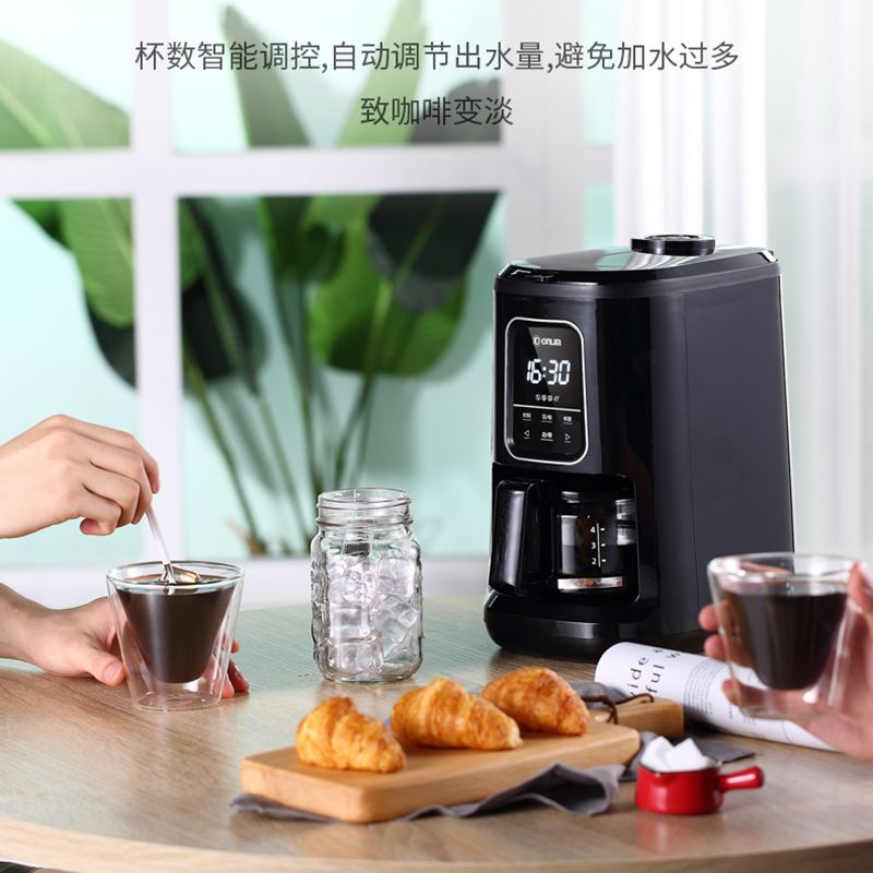 东菱咖啡机全自动现磨美式小型滴漏式DL-KF1061高清大图