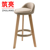 筑亮 实木高脚凳