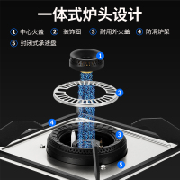 樱雪(INSE)燃气灶单灶 台嵌两用燃气灶 真铜火盖 家用5.2kW猛火灶具 防爆黑晶钢化玻璃 Q2211(B)天然气