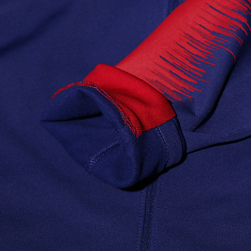 耐克(NIKE)2018巴萨/巴塞罗那新款休闲透气舒适足球训练户外夹克外套894361—456