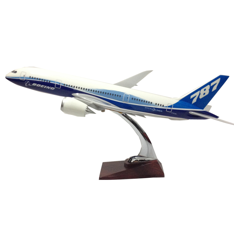 3047CM仿真飞机模型原型机空客A380国航波音747客机模型摆件