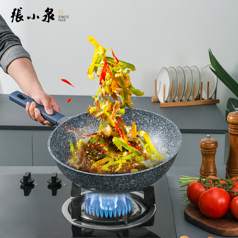 张小泉 花岗岩不粘炒锅 C31810100 32cm *高清大图