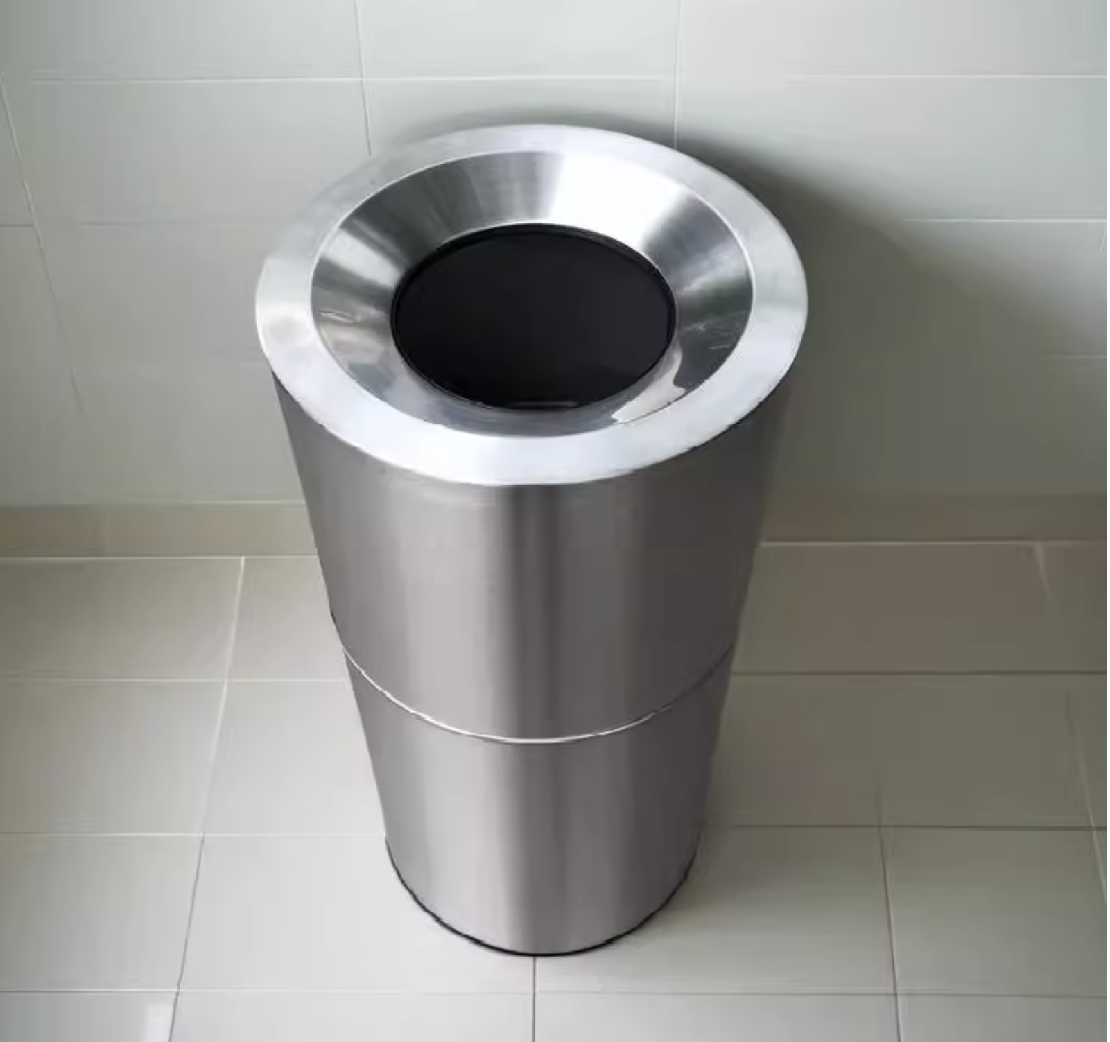 德力彩 不锈钢垃圾桶 直径380mm*高770mm 个高清大图