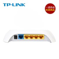 TP-LINK 4口有线路由器 企业家用百兆网络宽带网线分流器TL-R406高速光纤宽带漏油器 电信移动联通全网通 非无线路由器 无wifi功能 增加网口交换机路由器校园网宽带