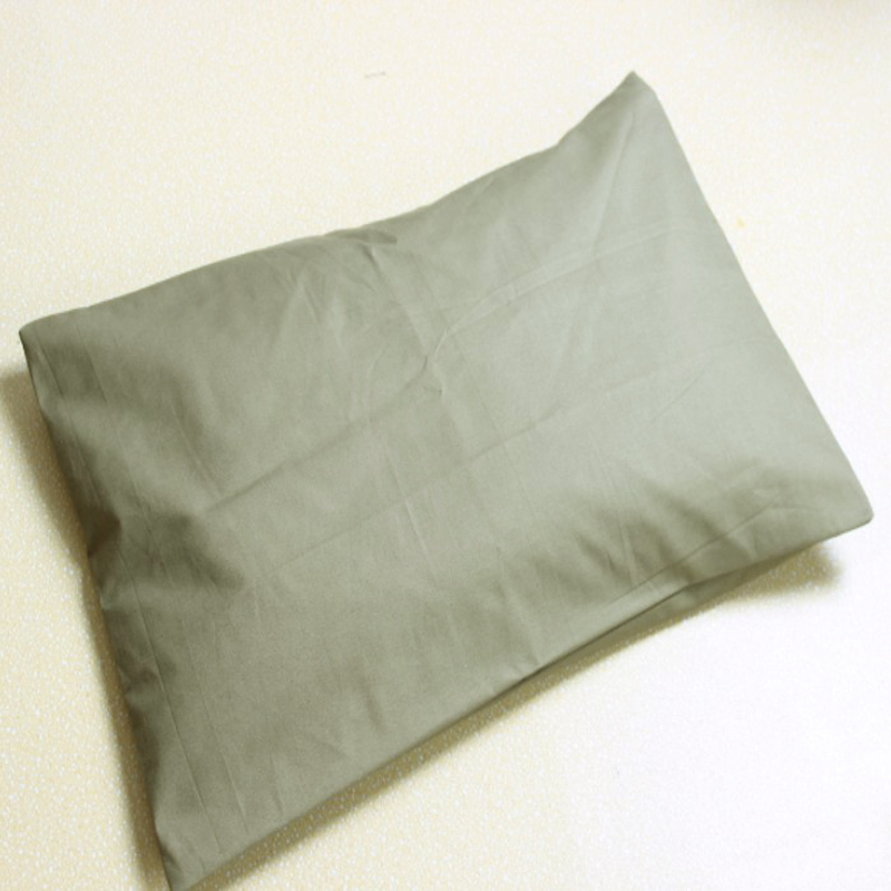 俏庭 枕头 35*50cm 全棉枕套+枕芯 军绿色 (单位:只)