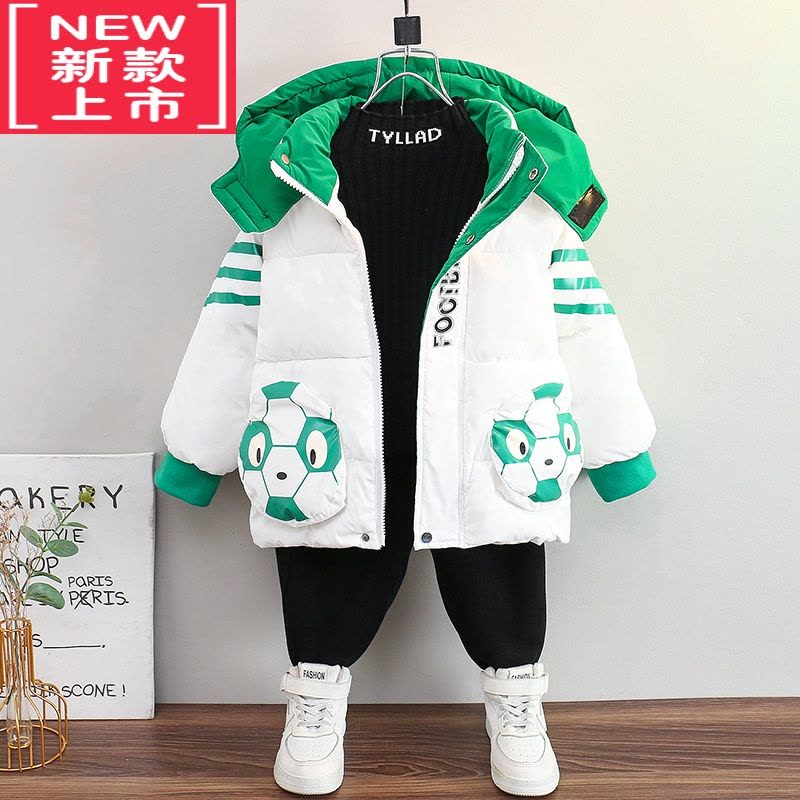 可莉允儿童棉服男童冬季外套2022新款加厚宝宝冬装小童洋气童装羽绒棉衣图片