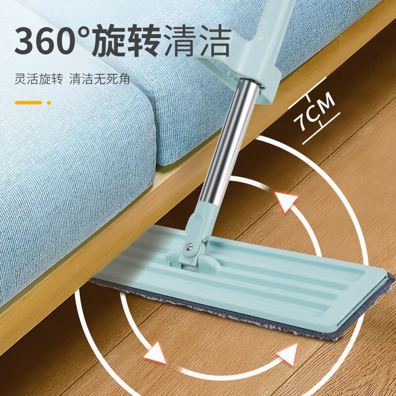 免手洗平板拖把家用刮刮神器干湿两用木地板懒人一拖乐净托地拖布_12高清大图