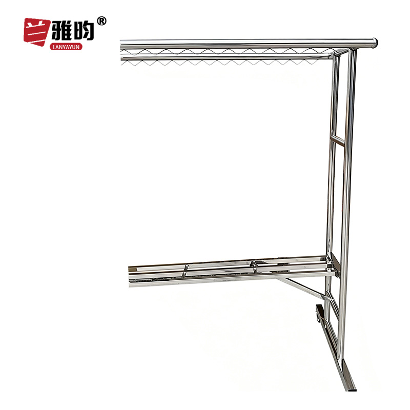 兰雅昀 不锈钢移动晾衣架 230x60x160cm 个高清大图