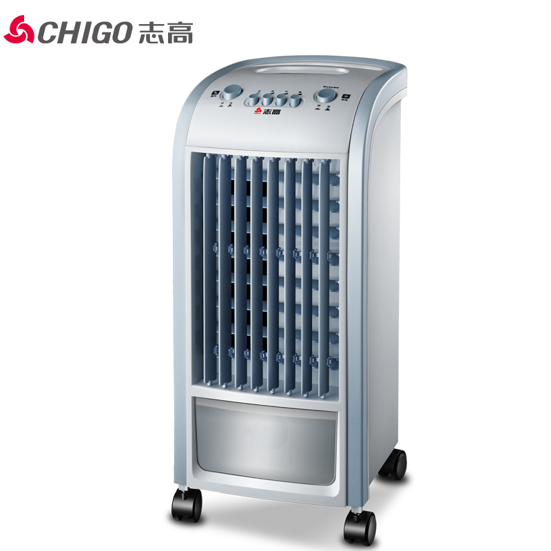 志高(CHIGO)空调扇FSTB-L18J 三档摆风制冷加湿4L大容量小型家用机械控制单冷水冷风扇冷风机塔式落地电风扇