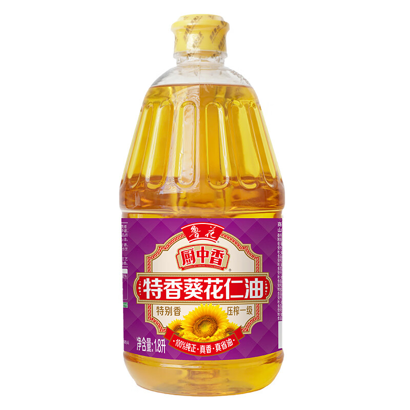 鲁花厨中香特香葵 花仁油1.8L高清大图