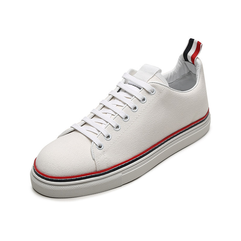 汤姆·布朗 thom browne 男士织物系带休闲鞋帆布鞋板鞋 mfd219a