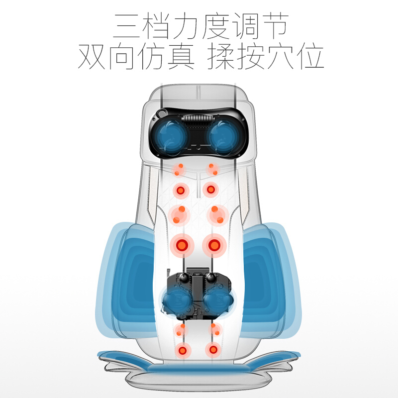 德国凯伦诗CLORIS-S740全身智能按摩垫自动肩位检测颈部肩部背部腰部全背智能按摩器