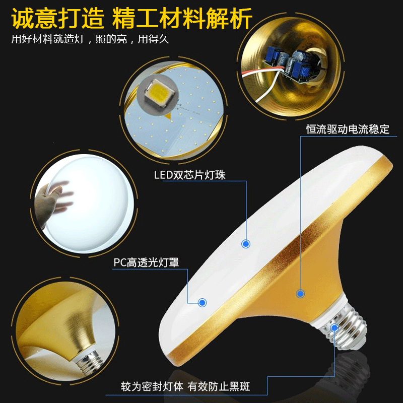 古达led照明 光源e27 Led飞蝶灯e27螺旋螺口高亮度家用客厅卧室大功率照明灯泡 价格图片品牌报价 苏宁易购美珠五金专营店