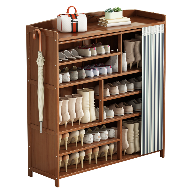 鞋柜家用门口外面过道大容量玄关收纳实木省空间多层透气楼道鞋架
