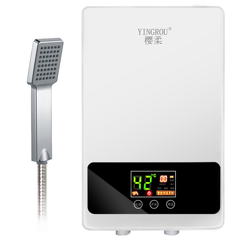 樱柔(YINGROU) 即热式电热水器 智能变频恒温 快速即热 功率可调节 KBR-F60 5.5KW