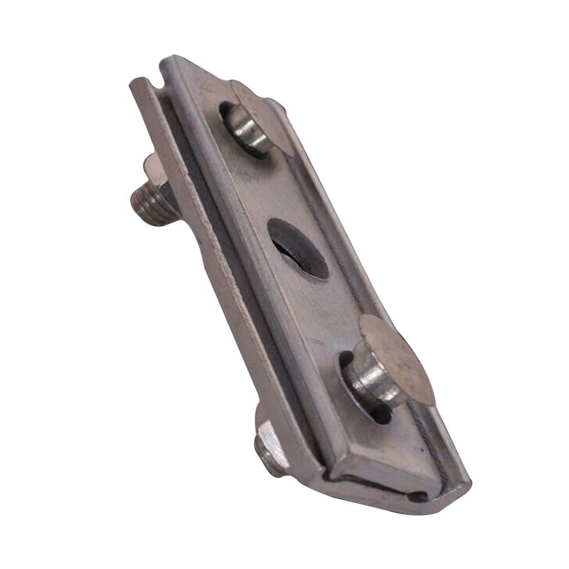 通信电力镀锌三眼单槽夹板双槽夹板钢绞线紧固夹板镀锌夹板三眼双槽