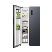 美的（Midea）开门532升 双变频恒温 风冷省电 家用电冰箱 BCD-532WKPM(ZG）墨兰灰
