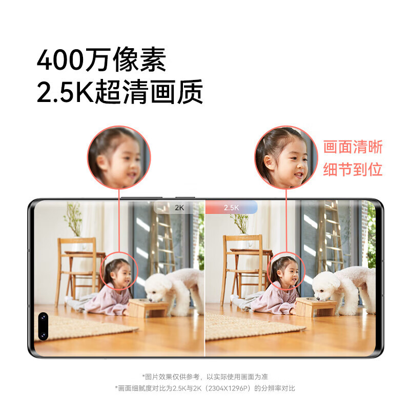 海雀AI摄像头 云台超清版2.5K 官方标配 (支持鸿蒙智联) 360°全景 超微光全彩 AI人形/哭声/异响侦测