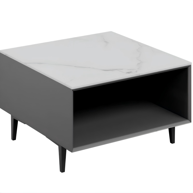 苏宁 质凡 办公家具木质接待会客方茶几60*60*40高清大图