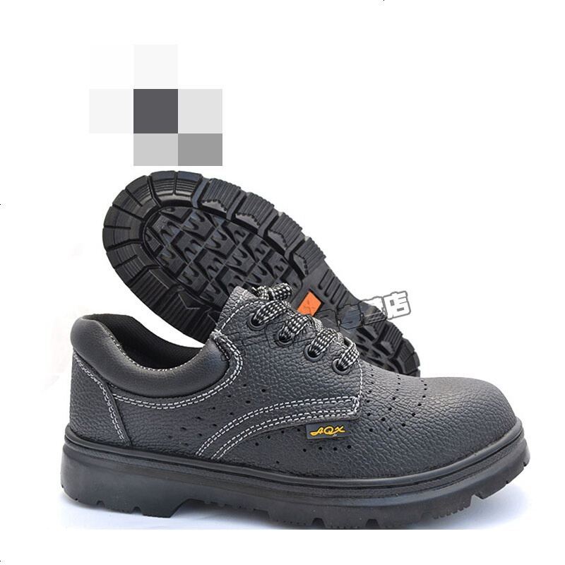 定做工作皮鞋劳防劳保用品铁工人劳动鞋老包鞋男44黑色透气