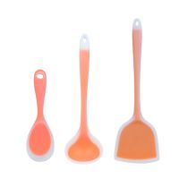 欧标出囗产品 硅胶锅铲不粘锅锅铲炒菜铲子硅胶汤勺稀饭勺盛饭勺