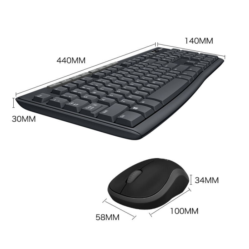 罗技(Logitech)MK270 无线光电键鼠套装 无线鼠标无线键盘套装 (三年质保)