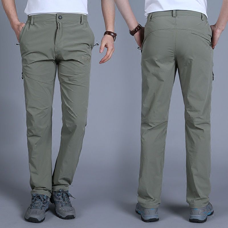 梵克公牛速干裤男夏季薄款跑步弹力休闲裤户外工装裤宽松裤子男裤