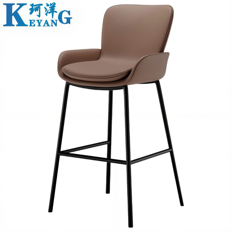 珂洋 高脚椅 65cm(咖色) 把高清大图