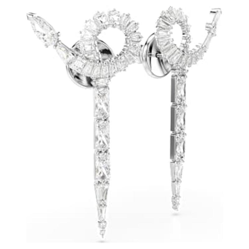 施华洛世奇(SWAROVSKI)蛇形锆石耳环女款时尚个性复古耳饰新年礼高清大图