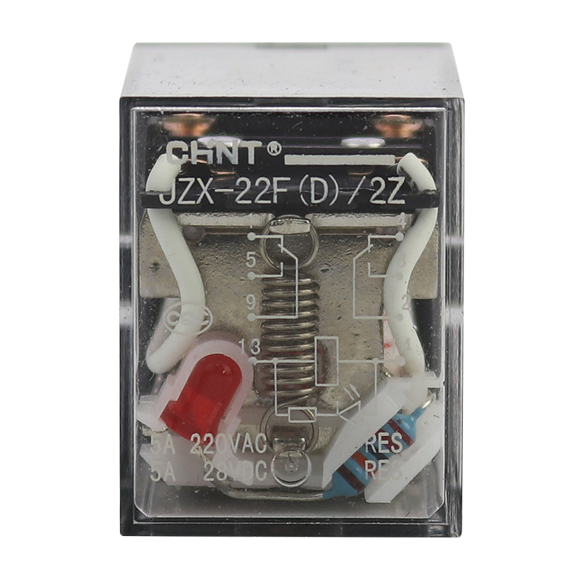 正泰(CHNT)JZX-22F/2Z 插 DC24V 小型中间继电器 8脚 DC24V