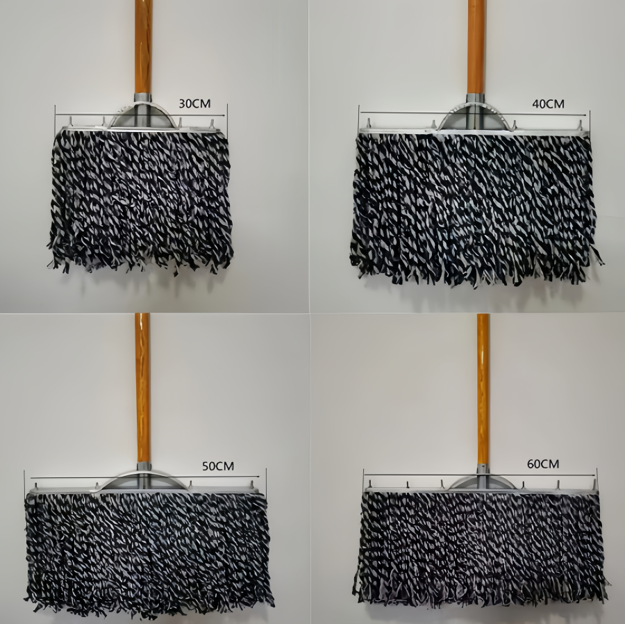 老式墩布棉线拖把 圆头木杆高清大图