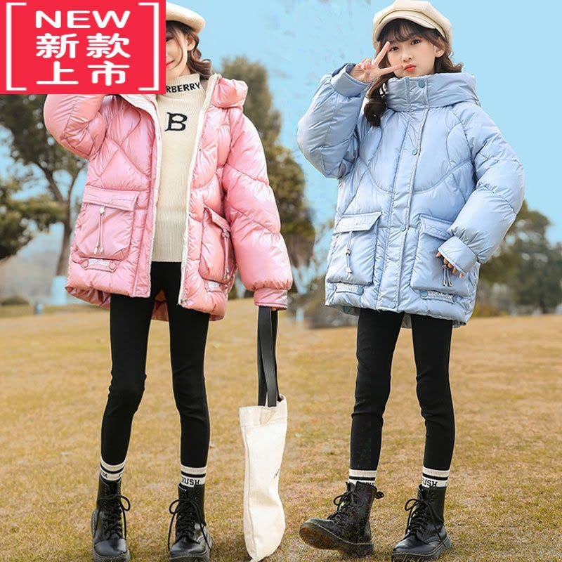 可莉允浠女童棉服外套冬装10岁小女孩8洋气9羽绒棉衣11加厚12中大童棉袄图片