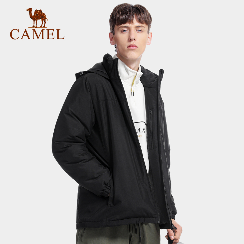 CAMEL骆驼珠穆朗玛系列夹棉冲锋衣男女秋冬新款加厚潮流百搭款外套