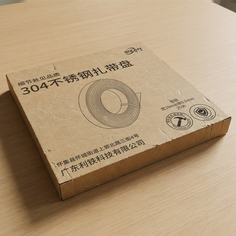 斯赞 304不锈钢扎带盘 宽19mm厚0.5mm 25米/卷高清大图