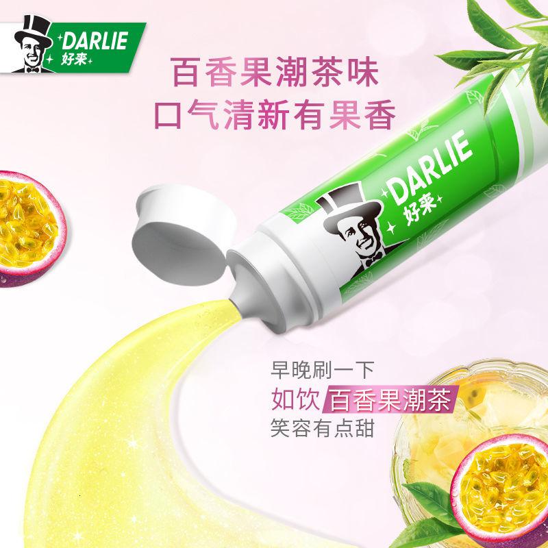 DARLIE好来(原黑人)牙膏初萃茶果味清新口气160g大支装高清大图