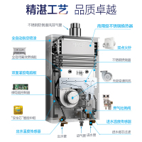 AO史密斯热水器 燃气热水器天然气12升 JSQ24-VN 家用恒温强排式 趋势新品自营 天燃气 美国灰色 不锈钢换热器