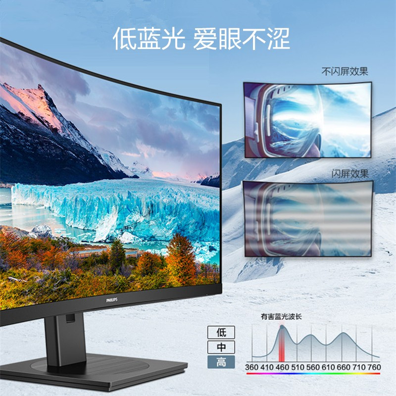 飞利浦(Philips)325S1CAE高清分辨率 144Hz高刷电竞显示器