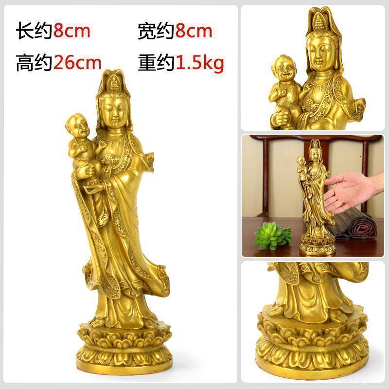 家柏饰(CORATED)观音佛像 观世音菩萨家居供奉客厅高清大图