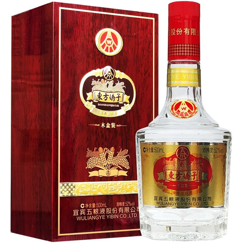 五粮液股份公司 东方娇子 木盒版 52度500ml*6瓶 整箱装 浓香型 白酒